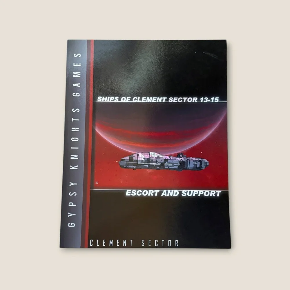 Gypsy Knights Games RPG Book Clement Sector Escort Support Black Excellent SciFi